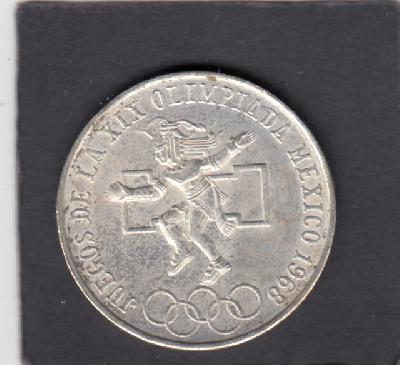 Beschrijving: 25 Pesos S-OLYMPIC 68